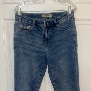 Women's Slim Fit Blue Skinny Jeans - Stretch Denim